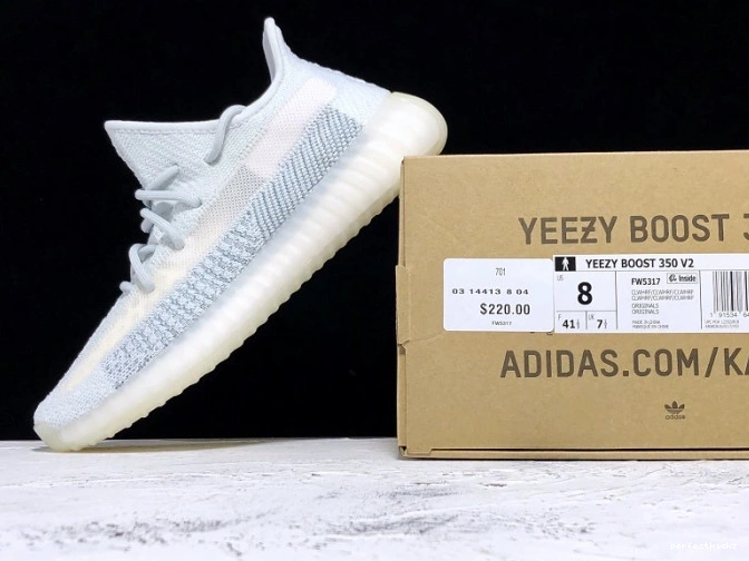 Yeezy White Adidas Cloud Reflective V2 350 Boost FW5317 0715